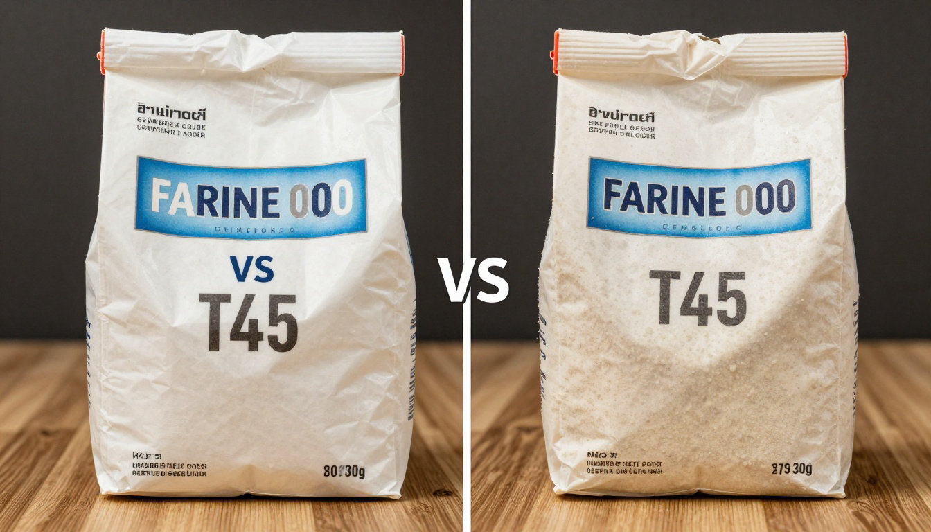 Peut-on vraiment remplacer la farine 00 par une T45 de nos moulins ?