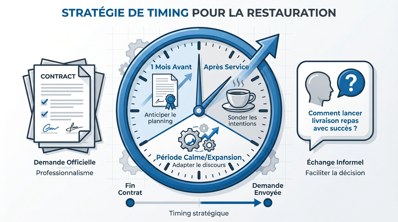 Planification stratégique du renouvellement de contrat en restauration